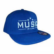 Load image into Gallery viewer, Music Is Life Snapback - Royal Blue