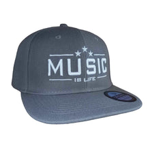 Load image into Gallery viewer, Music Is Life Snapback - Grey