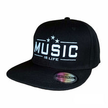 Load image into Gallery viewer, Music Is Life Snapback - Black