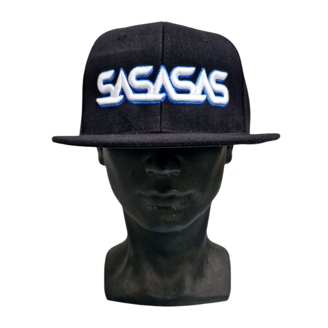 SaSaSaS 3D Snapback - White/Blue