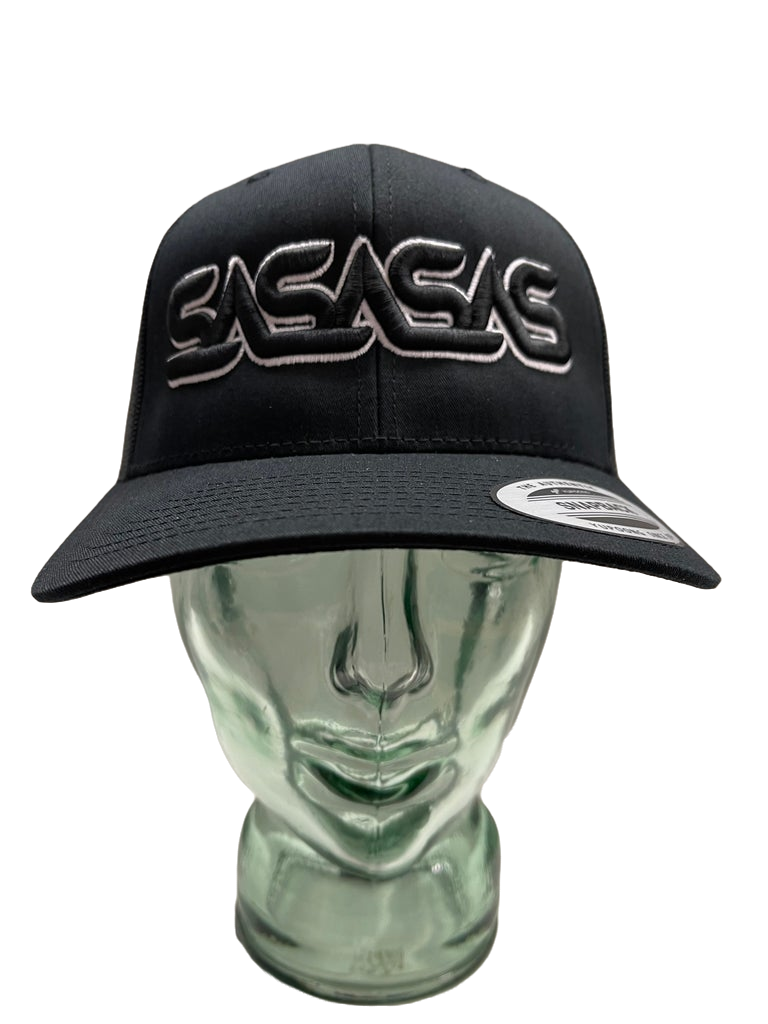 SaSaSaS 3D Trucker Cap - Black/White